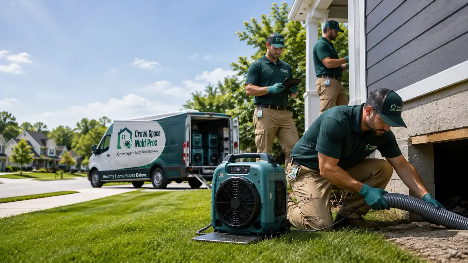 Crawl Space Mold Removal in Reading, MA
